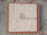 Beige Stone Travertine Mosaic for Wall Decoration