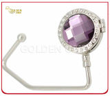 Best Lady Gift Crystal Handbag Hook with Mirror Inside