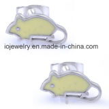 Stainless Steel Enamel Mouse Kids Earring