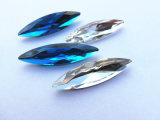 Capri Blue Navette Crystal Stone for Jewelry Accessories