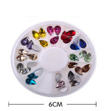 12 Colors Drop Crystal Stone Nail Decoration for DIY