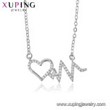 44462 Fashion Charm Jesus Cross Rhodium Plated Imitation Alloy Copper Jewelry Chain Necklace