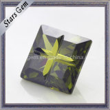 Noble Quality Dark Olive Special Cut Cubic Zirconia