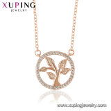 44383 Fashion Rose Gold Color Extravagant Man Necklace