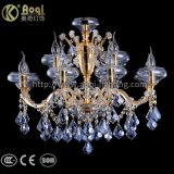 Golden Water Blue Crystal Chandelier Lights