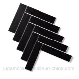 32.5X145mm Black Matte Herringbone Glazed Porcelain Mosaic Wall Tile