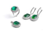 925 Sterling Silver Jewelry Set with CZ