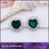 Wholesale Semi Joias New Heart Design Crystal Earring Stud