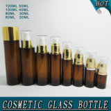 Wholesale Amber Glass Body Lotion Bottle with Pump