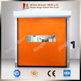 Orange Curtain Roll up High Speed Rolling Shutter Door with Zipper Type