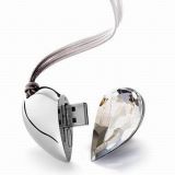 32GB Crystal Heart USB Crystal Jewellry Heart USB Pen Drive