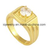 Rose Gold Plated Simple Design Ring for Men