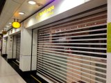 Retail Store / Commercial Shop Plastic / Crystal / Polycarbonate Transparent Roller Shutter Door