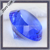 Diamond Shape Blue Shinning Crystal Glass