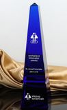 Blue Obelisk Crystal Trophy