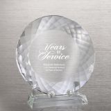 China Manufacturer Beveled Crystal Plate for Service Award Trophy