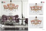 Gold Zinc Alloy Crystal Chandelier Light