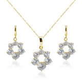 New Arrival Fashion Women Dubai Jewelry Sets 18k Gold Plated