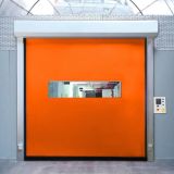 Exterior Crashproof Auto Self Repair High Speed PVC Rapid Rolling Door