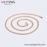 44682 Fashion Elegant CZ Crystal Rose Gold Color Jewelry Pendant Necklace