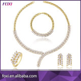 Wholesale Costume Jewelry Dubai Gold Plated Necklace Set