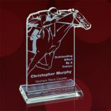 Hot Selling Water Cut Glass Trophy