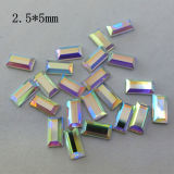 2.5*5mm Ab Crystal Rectangle Hotfix Rhinestone for Wholesale