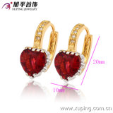 Newest Fashion Fancy CZ Crystal Heart-Shaped Multicolor Jewelry Hoop Earring for Women - 27887