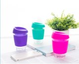 Glass Cup with Silicone Sleeve, Cup Lid