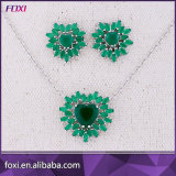 Brazil Fashion Women Heart Shaped Semi Joias Pave Jewelry Set