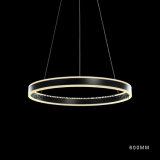 One Ring Black Color LED Acrylic Modern Pendant Light