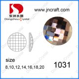 Fancy Stone 12mm Clear Round Fancy Flat Back Glass Stone for Dress Embroidery Stone Crystals Factory China