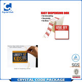 White Vinyl Waterproof Self Adhesive Removable Label Sticker