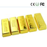 Gold Bar Usbflash Memory Drive Pen Flash Stick U Disk