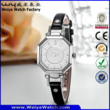 Fashion Waterproof Watch Leather Strap Quartz Ladies Wrist Watches (Wy-073E)