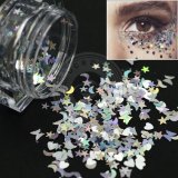 Star Moon Sequins Laser Rainbow Glitter Paillette Face Art Decoration