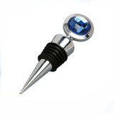 High Quality Blue Crystal Wine Stopper