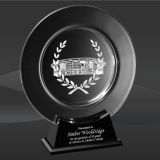 Astoria Plate Crystal Award (CD-6297)