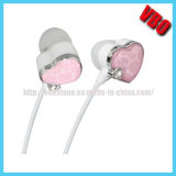 Heart Shape Crystal Diamond Earphones for Girls