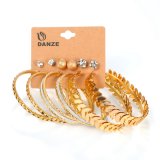 OEM & Factory for Fashion Silver Gold Color Big Circle & Stud Earrings Set