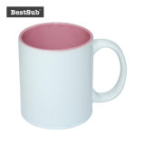 Bestsub Sublimation 11 Oz Two-Tone Mugs-Pink (B11N-08)