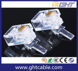 RJ11 Crystal Connector/Plug for Telephone Using (6P4C)