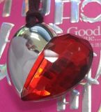 Crystal Heart Red Jewelry Diamond USB Flash Drive 2.0