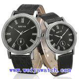 Alloy Leather Watch Promotion Casual Watch with Unisex (WY-1083GB)