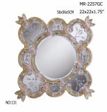 Flower Shape of Crystal Wall Mirror