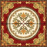 Red Color Golden Carpet design Puzzle Tiles for Livingroom