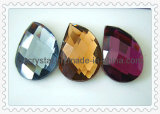 Colored Facted Glass Bead Flat Back (DZ-NEW-012)