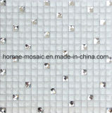 Crackle Glass Mix Diamond for Kitchen Backsplash Mosaic Wall Tile