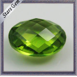 Double Checker Cut Semi-Precious Peridot Stones