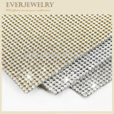 3mm Aluminum Base Crystal Rhinestone Mesh Trimming